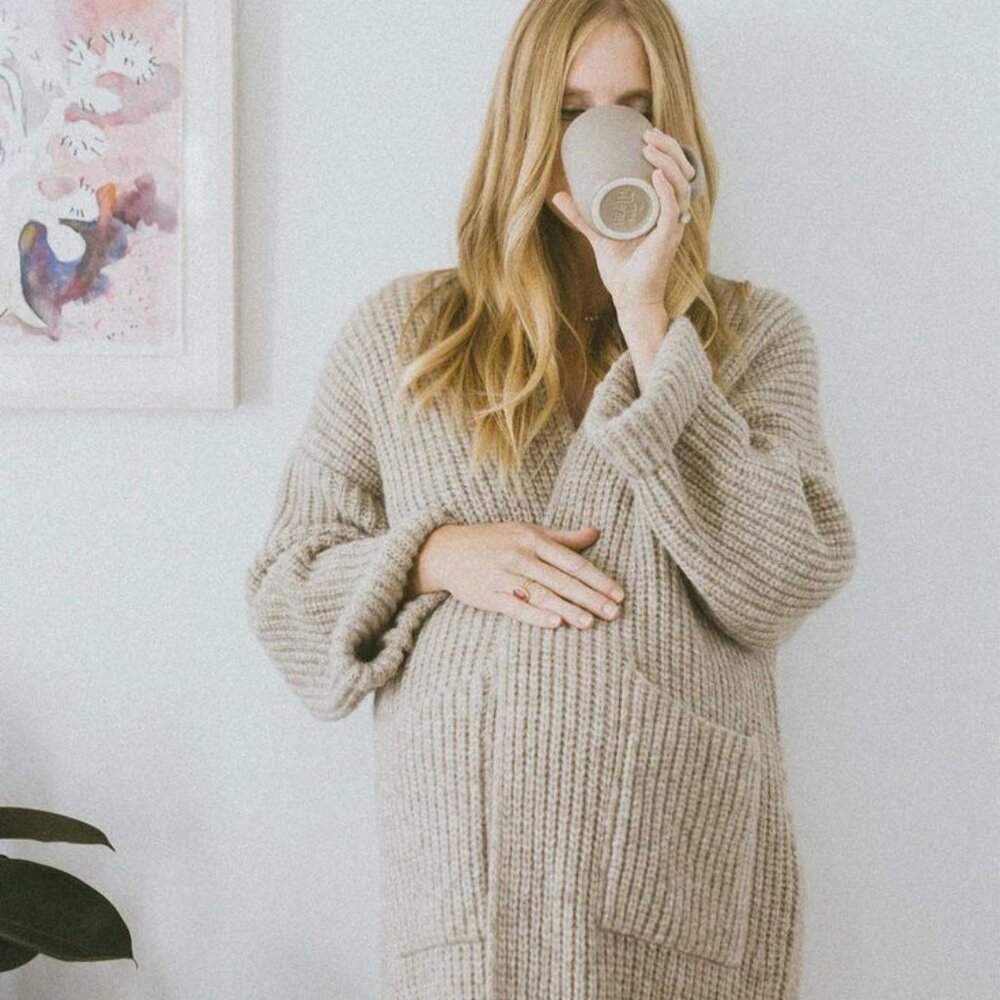 NWOT DOEN Women's Pacha Duster Oatmeal Size M Sweater Cardigan - Picture 2 of 15